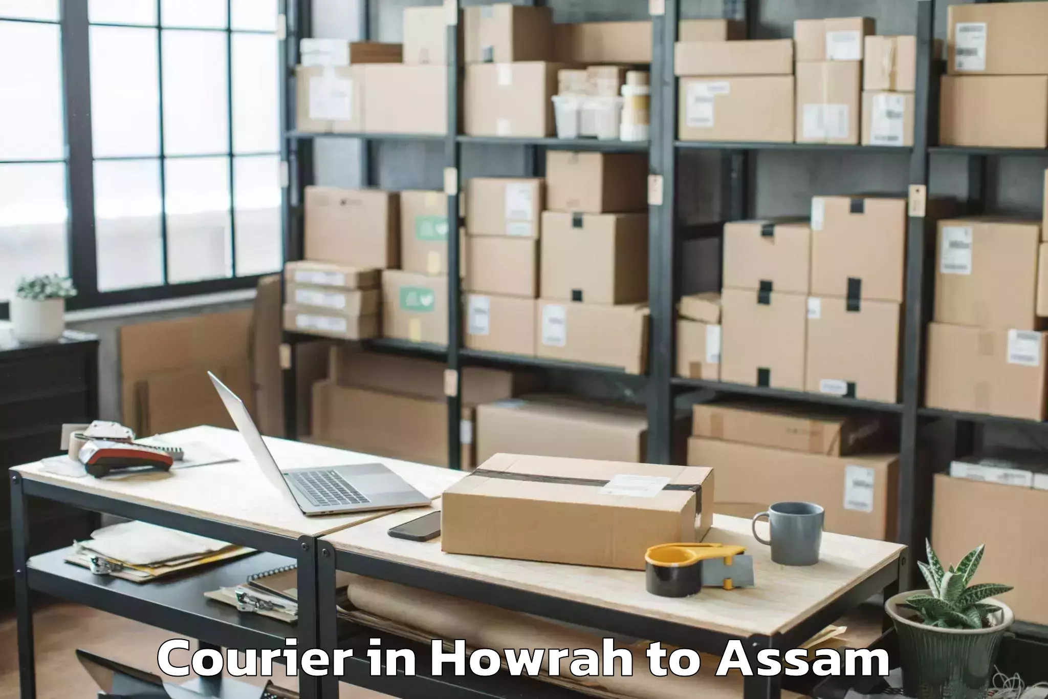 Book Howrah to Sarupeta Courier Online